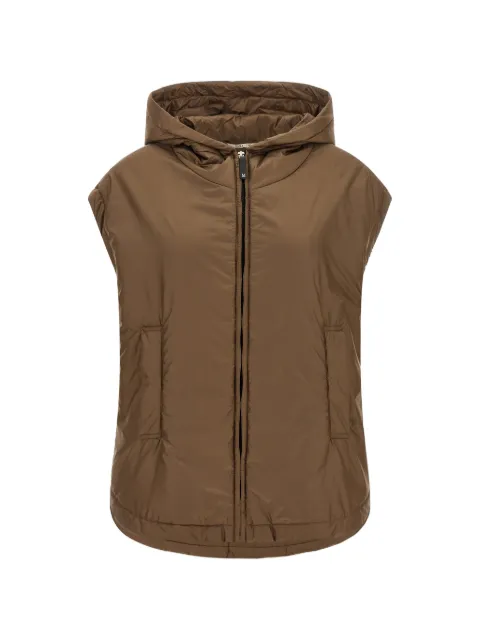 Max Mara hooded sleeveless jacket Brown 2629296034600