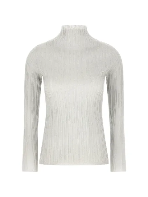 Fabiana Filippi ribbed mock-neck sweater White MAD216F085M2568155