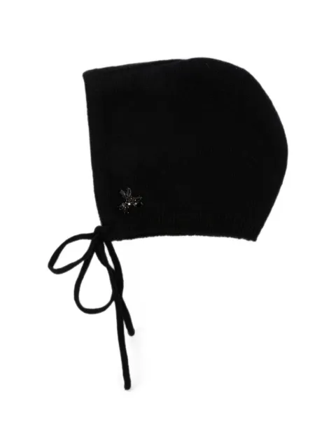 Simone Rocha crystal-embellished hat Black COMK11B0667