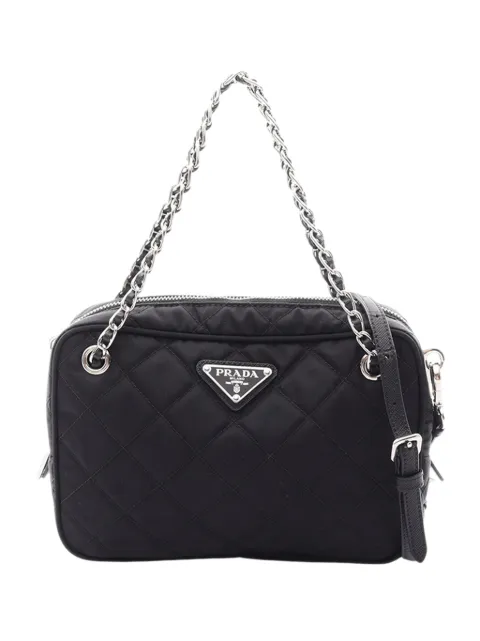 Prada Pre-Owned 2013-2026 Impuntu Tessuto satchel Black JVBOCWON14BZFQG6