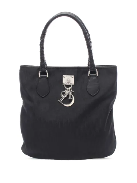 Christian Dior Pre-Owned 2002-2006 Diorissimo Trotter Canvas Lovely Charm tote bag Black 76RSMW7VKPDF7V1W