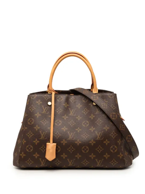 Louis Vuitton Pre-Owned 2017 Monogram Montaigne MM satchel Brown Q3CR9BXJTA99AQYU