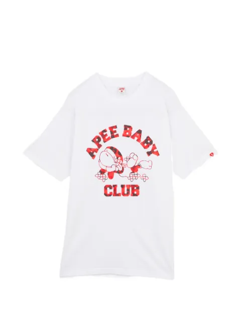 APEE™ by *A BATHING APE® Apee Baby Club printed T-shirt White 0PXTEAF386A6RWHP00S