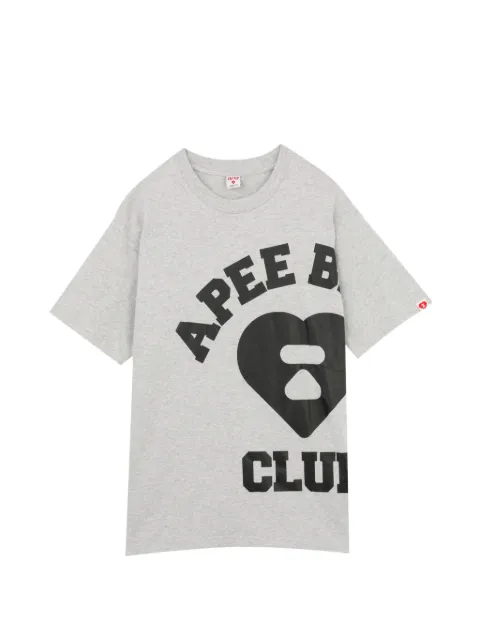 APEE™ by *A BATHING APE® heart logo T-shirt Grey 0PXTEAF384A6RGY200S