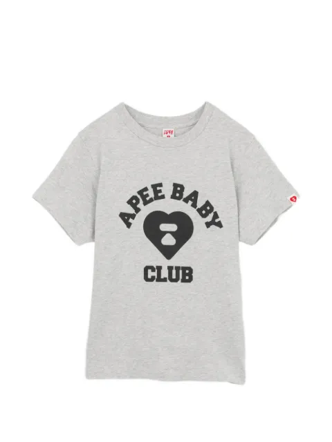 APEE™ by *A BATHING APE® heart logo T-shirt Grey 0PXTEAF371A6RGY200S