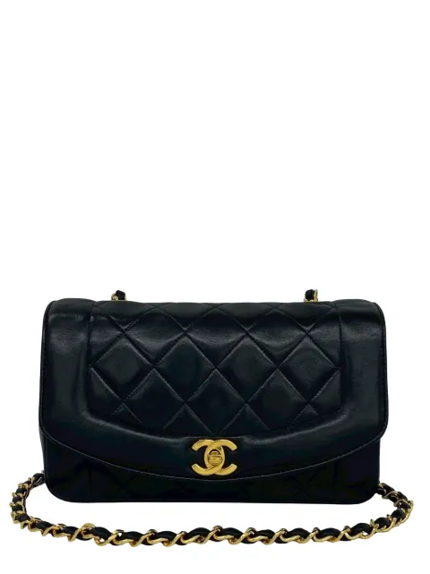 CHANEL Pre-Owned 1991-1994 Small Lambskin Diana Flap crossbody bag Black TPL4B1BY2OFPQMI2
