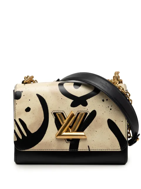 Louis Vuitton Pre-Owned 2021-2026 Printed Calfskin Twist MM crossbody bag Brown HJ4VVFA1762RBKPR