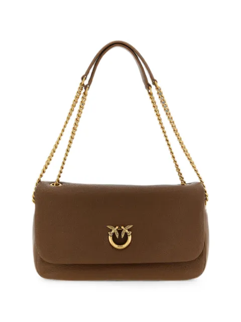 PINKO Love Birds leather shoulder bag Brown 107022A3CX