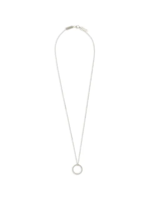 Maison Margiela Numeric engraved ring-pendant necklace Silver SM1UU0067P9246121