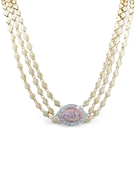 HYT Jewelry diamond multi-strand necklace Gold N43JN