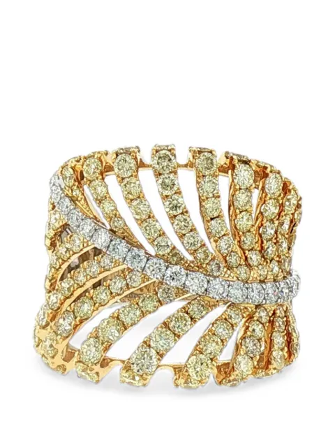 HYT Jewelry embellishment diamond ring Gold R1522JN