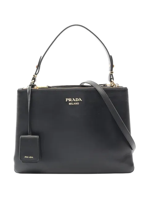 Prada Pre-Owned 2018-2020 Leather satchel Black T7TD3E3HWS10LHVC
