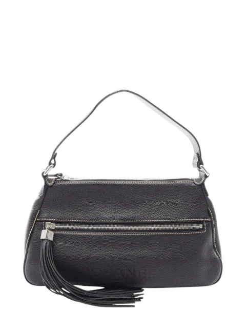 CHANEL Pre-Owned 2003-2004 Calfskin Tassel shoulder bag Black R6BMF5FEN3URARFE