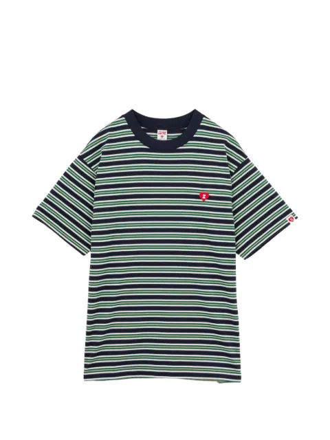 APEE™ by *A BATHING APE® striped heart-patch T-shirt Black 0PXTEAF383A6RNYA00S