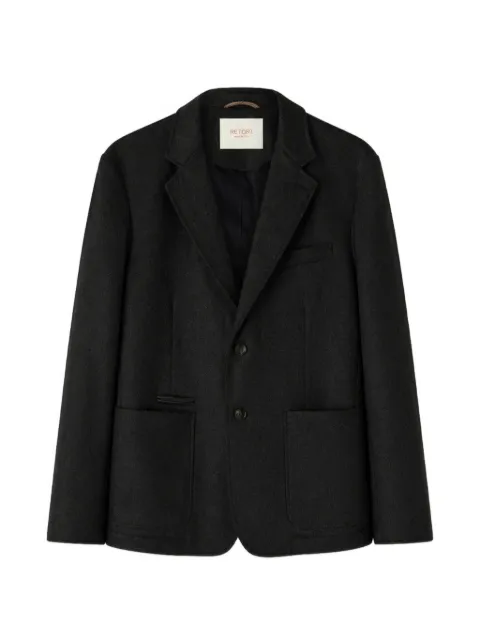 RETORI single-breasted padded blazer Grey 04MFAOU023LU08