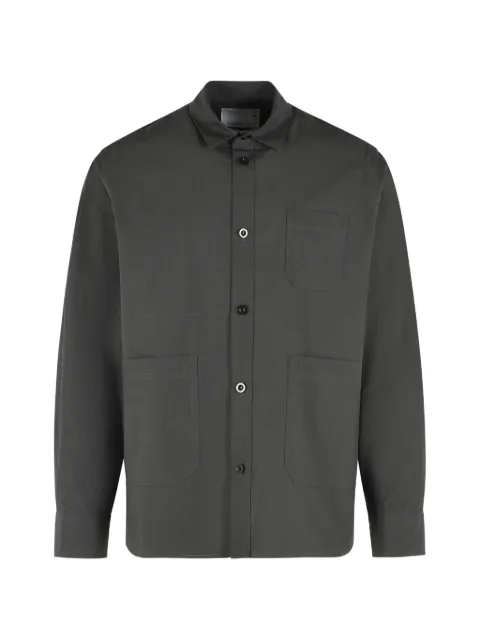 sacai patch-pocket buttoned shirt Green 2604042M