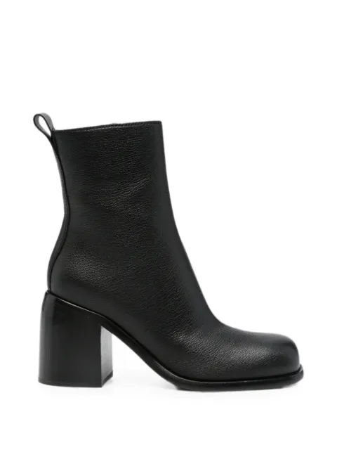 Sergio Rossi square-toe block-heel ankle boots Black B17060MCA402370