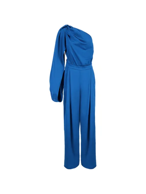 Stella McCartney one-shoulder satin jumpsuit Blue 6101123FU302