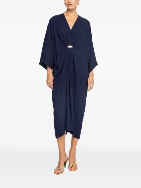 NISSA relaxed-fit V-neck dress Blue RC16996