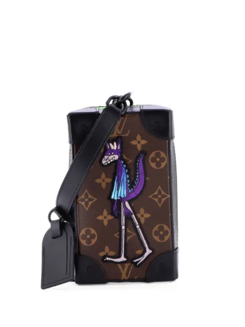 Louis Vuitton Pre-Owned Soft Trunk Phone Box Monogram Canvas with LV Friends Patch crossbody bag Black MMNFQVTSHET4XY1H
