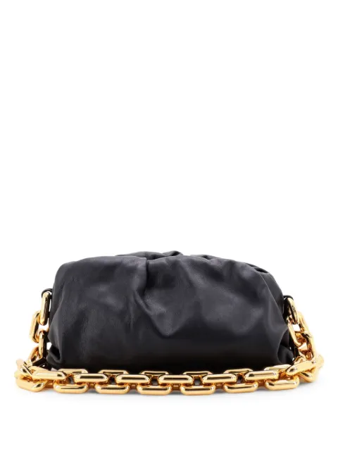Bottega Veneta Pre-Owned The Chain Pouch Leather shoulder bag Black Z5PO1N0SXSJ5ECMB