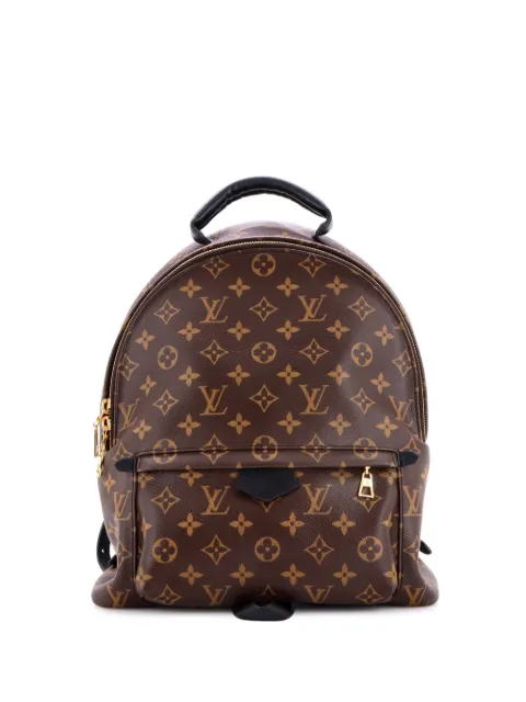 Louis Vuitton Pre-Owned Palm Springs Monogram Canvas MM backpack Brown V1E2SCZKR9N9NV29