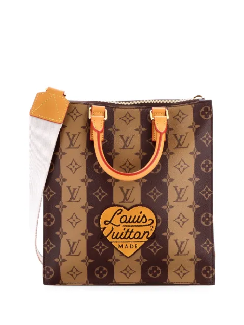 Louis Vuitton Pre-Owned Nigo Sac Plat Cross Limited Edition Stripes Monogram Canvas crossbody bag Brown 5CQ6AJT0OKAA8SPG