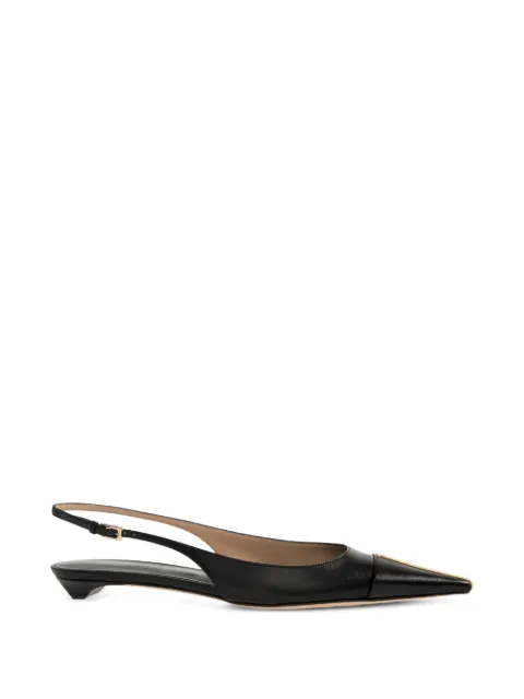 TOM FORD shiny-leather thea slingkback ballerinas Black W3934LKD002P