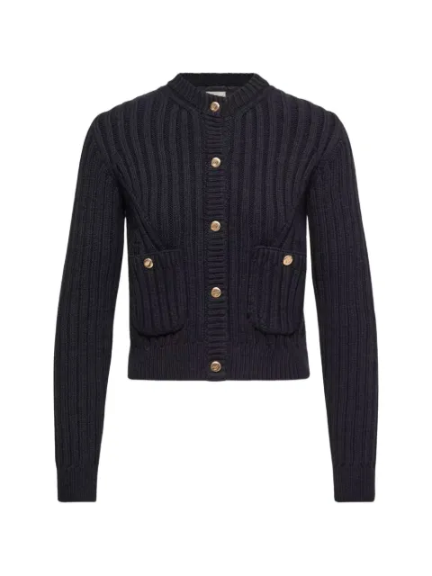 Moncler cotton padded cardigan Black 0939B00015N0107