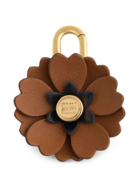 Miu Miu leather micro trick charm Brown 5ID0162FLQ