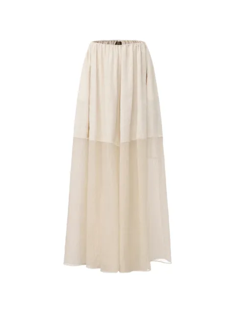 ELYWOOD panelled double-layered palazzo pants White 2FS009RH