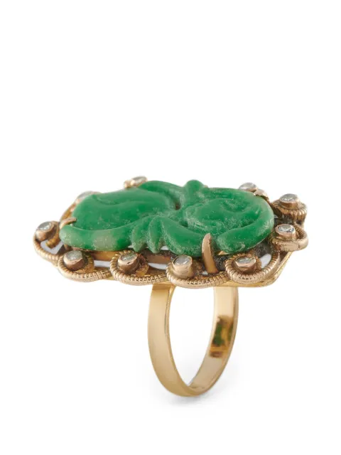 LB Exclusive Jade diamond ring Gold MF11062926