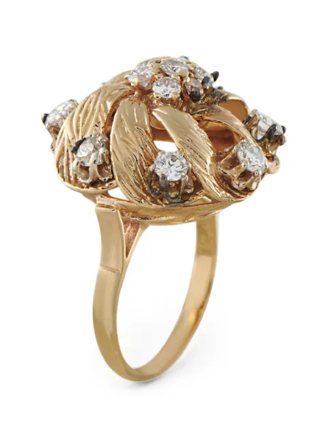 LB Exclusive diamond cluster ring Gold MF10062926