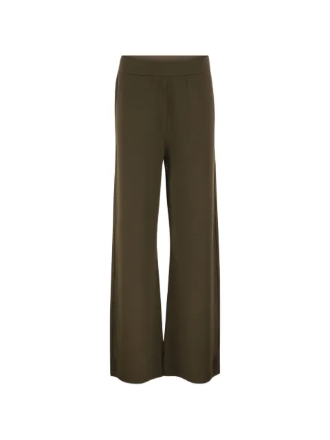 Max Mara wide-leg knit trousers Green 2621336011600