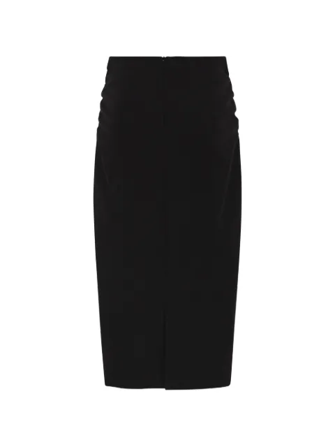Max Mara draped pencil midi skirt Black 2626106015600
