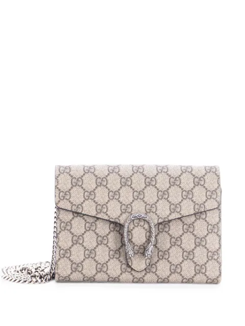 Gucci Pre-Owned Dionysus Chain Wallet GG Coated Canvas Small crossbody bag Brown N0NU5M5YP61428WI