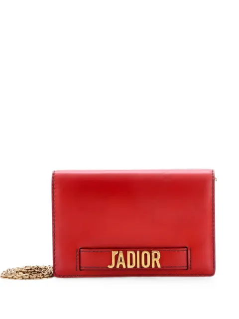 Christian Dior Pre-Owned J'Adior Wallet on Chain Leather crossbody bag Red DB3QXZOA5DALNO50