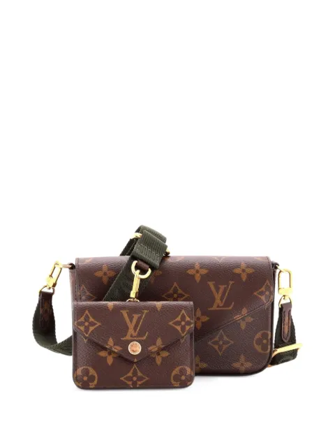 Louis Vuitton Pre-Owned Felicie Strap & Go Handbag Monogram Canvas crossbody bag Brown 6IXU4D5O616C8UCR