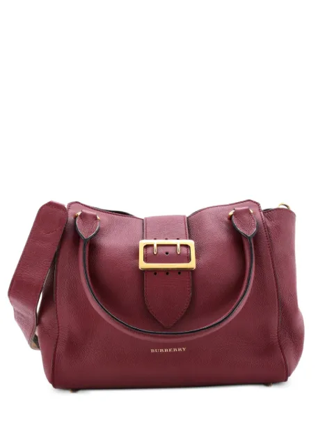 Burberry Pre-Owned Buckle Leather Medium tote bag Purple 53120S8O1EKEZSFK