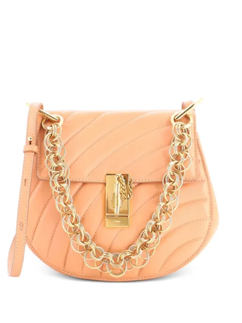 Chloé Pre-Owned Drew Bijou Quilted Leather Small crossbody bag Neutrals QH14H17MT9PG1HXG