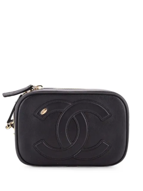 CHANEL Pre-Owned CC Mania Zip Around Lambskin belt bag Black 2O9K72M2L59NOJ0Z
