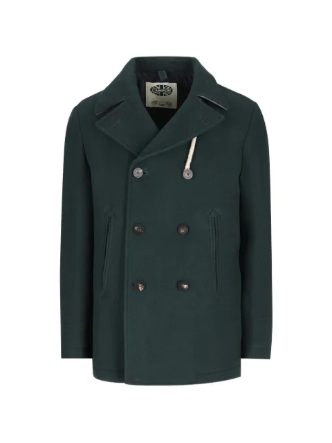 Camplin notch-lapel double-breasted peacoat Green 38340038