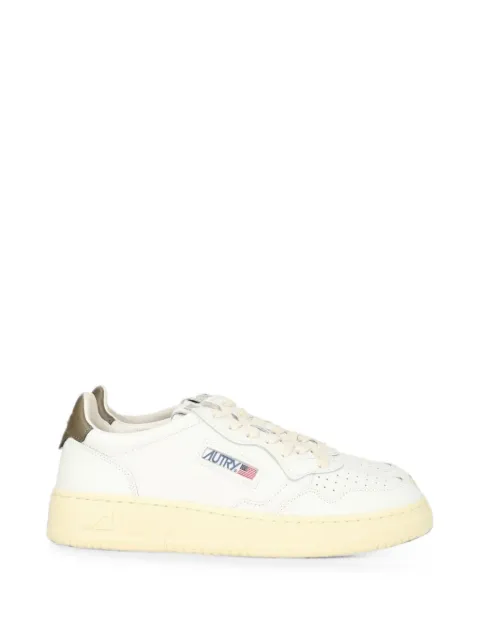 Autry Medalist low sneakers in white and chocolate leather White AULM