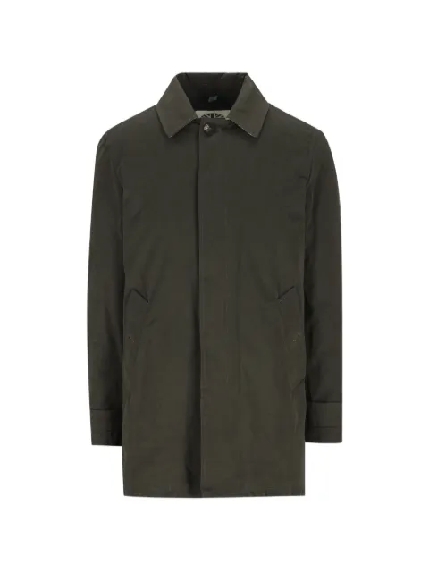 Camplin button-fastening single-breasted coat Green 38340081