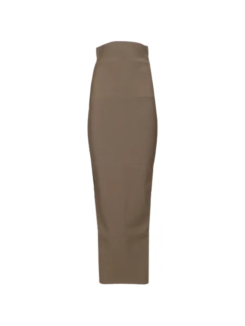Rick Owens Dirt Pillar maxi skirt Brown RP02F5364