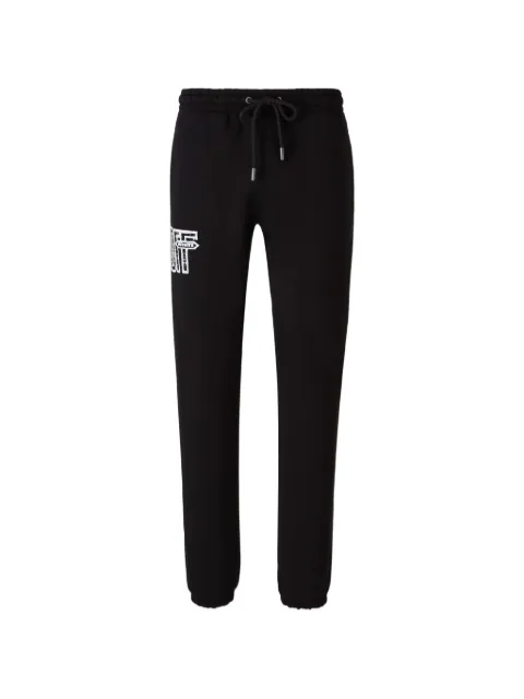 Off-White Motion Arrow Cuffed logo-print track pants Black 44MCH057F26F003