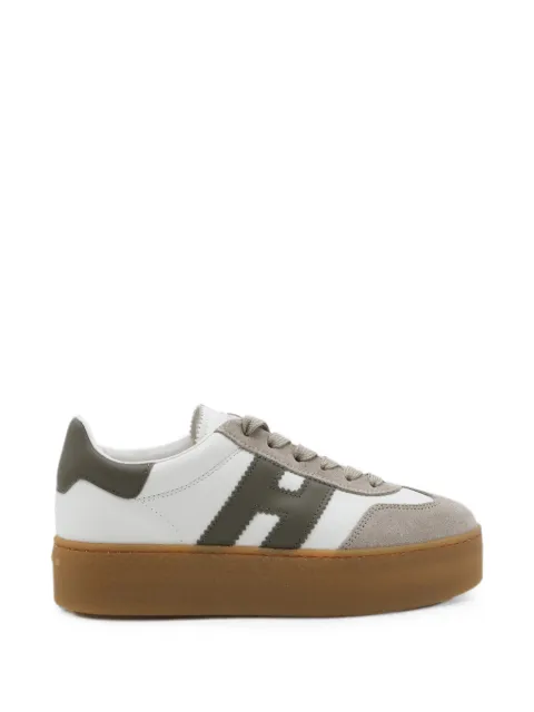 Hogan logo-patch platform sneakers White HXW6980FB60UHC0RZR