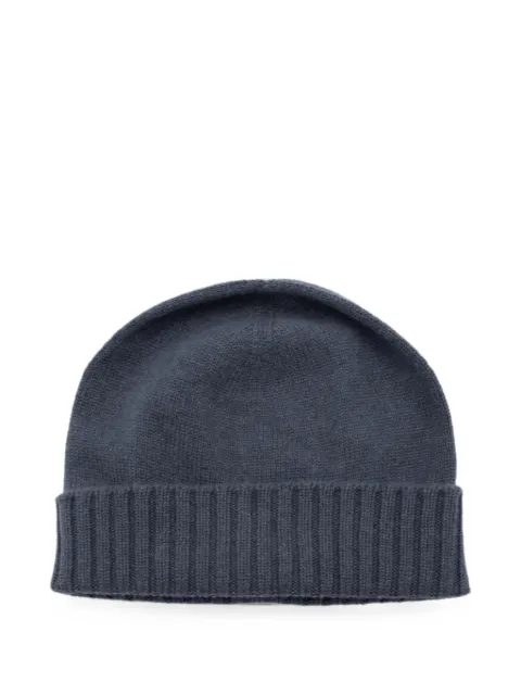 Malo ribbed-trim beanie hat Grey XTT005F1B02E3661