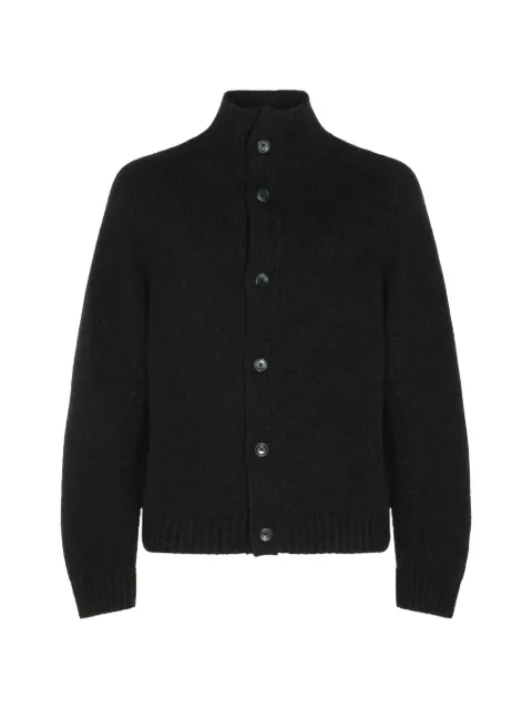 TOM FORD button-up ribbed-knit cardigan Black KBL023YMK131TBP