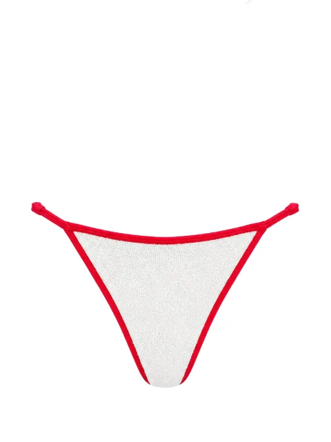Bond-eye Leighton crinkle-effect bikini bottoms White BOUND868T